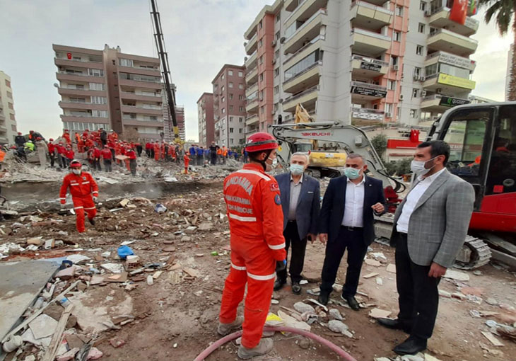 Başkan Şerifoğulları, Elazığ Milletvekilleriyle Birlikte Deprem Bölgesinde