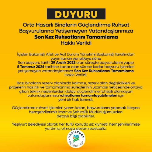 “Orta Hasarlı Binalarını Güçlendirmek İsteyen Hemşehrilerimize Her Türlü Kolaylığı Sağlayacağız”